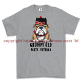 Grumpy Old Scots Highlander Veteran Printed T-Shirt - Sports Grey