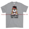 Grumpy Old Scots Highlander Veteran Printed T-Shirt - Sports Grey