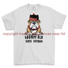 Grumpy Old Scots Highlander Veteran Printed T-Shirt - White