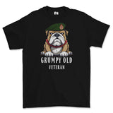 Grumpy Old WRAC Veteran Printed T-Shirt - Black