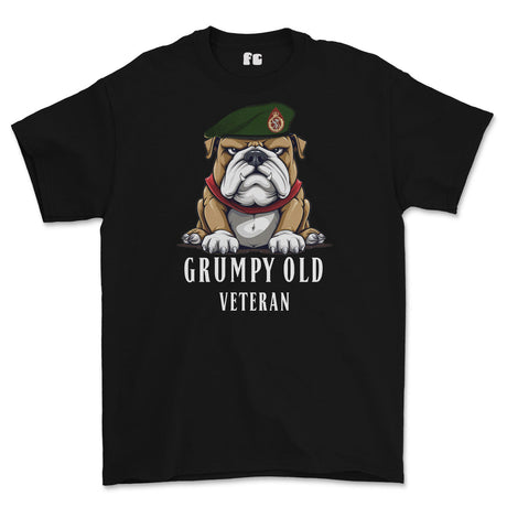 Grumpy Old WRAC Veteran Printed T-Shirt - Black