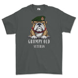 Grumpy Old WRAC Veteran Printed T-Shirt - Charcoal