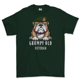 Grumpy Old WRAC Veteran Printed T-Shirt - Green