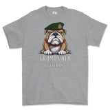 Grumpy Old WRAC Veteran Printed T-Shirt - Sports Grey