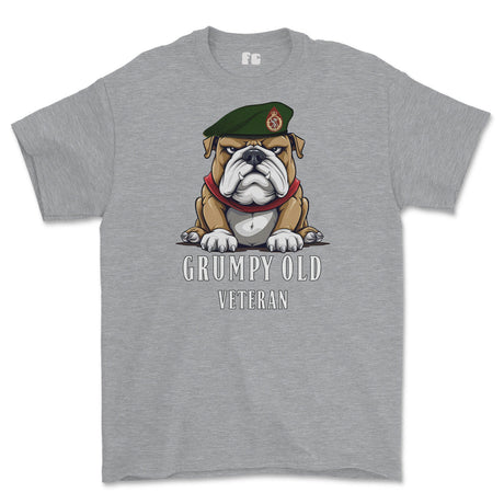 Grumpy Old WRAC Veteran Printed T-Shirt - Sports Grey