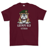 Grumpy Old WRAC Veteran Printed T-Shirt - Maroon