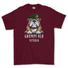 Grumpy Old WRAC Veteran Printed T-Shirt - Maroon