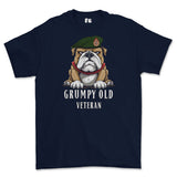Grumpy Old WRAC Veteran Printed T-Shirt - Navy Blue