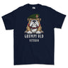 Grumpy Old WRAC Veteran Printed T-Shirt - Navy Blue