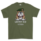 Grumpy Old WRAC Veteran Printed T-Shirt - Olive Green