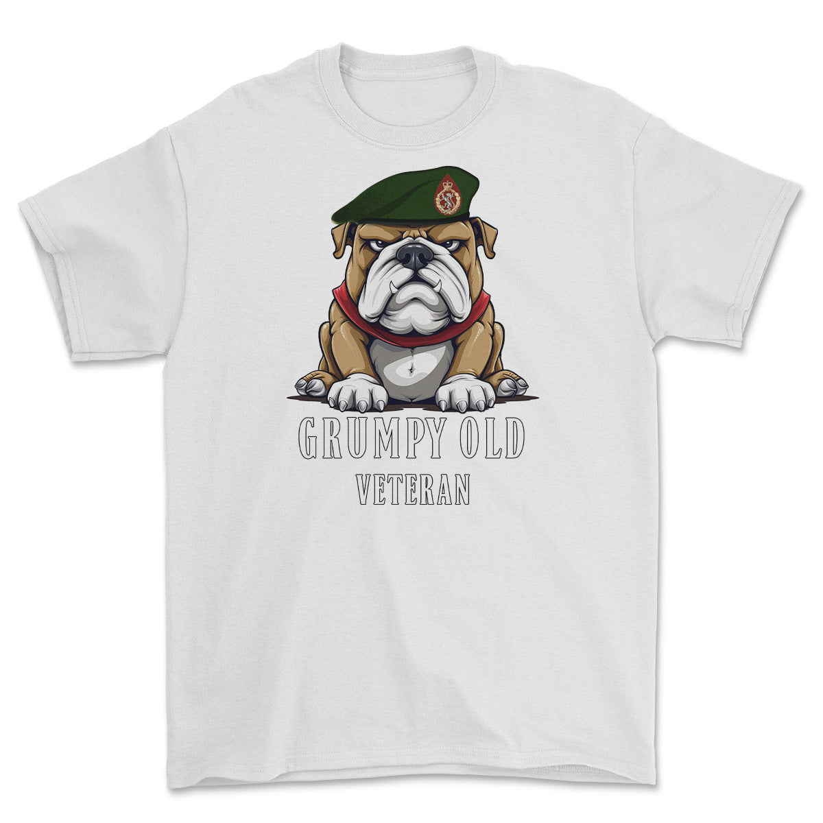 Grumpy Old WRAC Veteran Printed T-Shirt - White