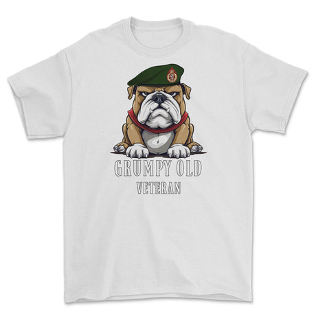 Grumpy Old WRAC Veteran Printed T-Shirt - White