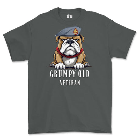 Grumpy Old QARANC Veteran Printed T-Shirt - Charcoal