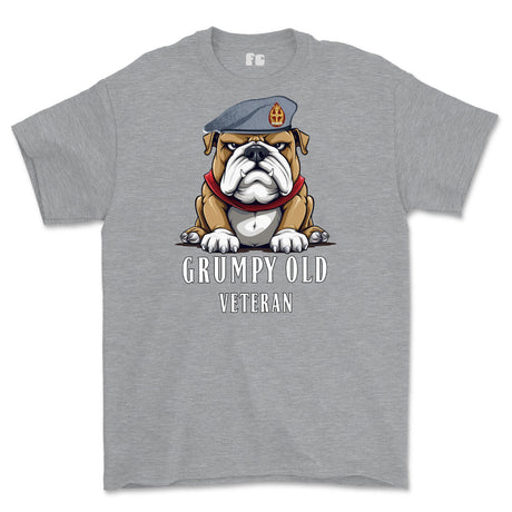 Grumpy Old QARANC Veteran Printed T-Shirt - Sports Grey