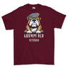 Grumpy Old QARANC Veteran Printed T-Shirt - Maroon
