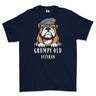 Grumpy Old QARANC Veteran Printed T-Shirt - Navy Blue
