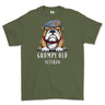 Grumpy Old QARANC Veteran Printed T-Shirt - Olive Green