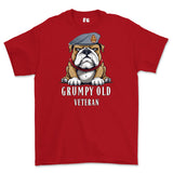 Grumpy Old QARANC Veteran Printed T-Shirt - Red