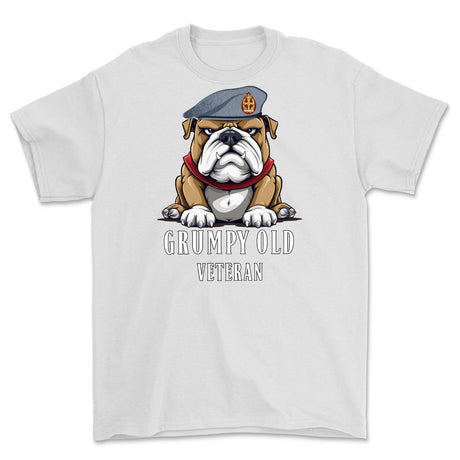 Grumpy Old QARANC Veteran Printed T-Shirt - White