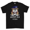 Grumpy Old Queens Own Yeomanry Veteran Printed T-Shirt - Black
