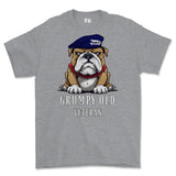 Grumpy Old Queens Own Yeomanry Veteran Printed T-Shirt - Sports Grey