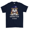 Grumpy Old Queens Own Yeomanry Veteran Printed T-Shirt - Navy Blue