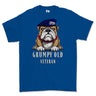 Grumpy Old Queens Own Yeomanry Veteran Printed T-Shirt - Royal Blue