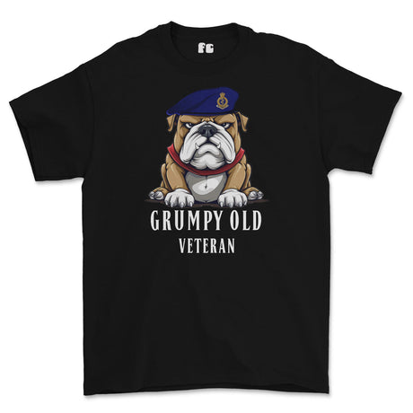 Grumpy Old RAMC Medic Veteran Printed T-Shirt - Black