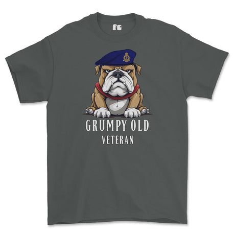 Grumpy Old RAMC Medic Veteran Printed T-Shirt - Charcoal