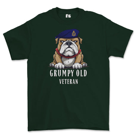 Grumpy Old RAMC Medic Veteran Printed T-Shirt - Forest Green