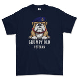 Grumpy Old RAMC Medic Veteran Printed T-Shirt - Navy Blue
