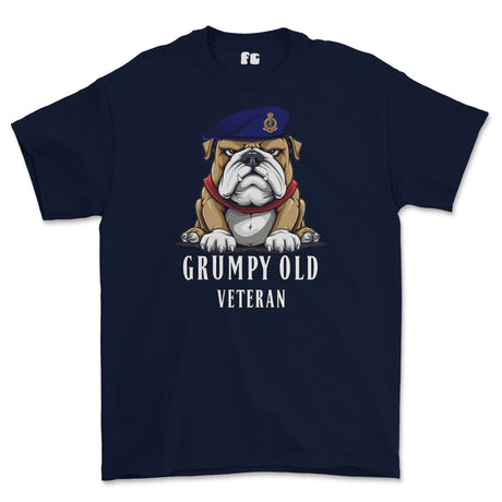 Grumpy Old RAMC Medic Veteran Printed T-Shirt - Navy Blue