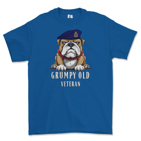 Grumpy Old RAMC Medic Veteran Printed T-Shirt - Royal Blue