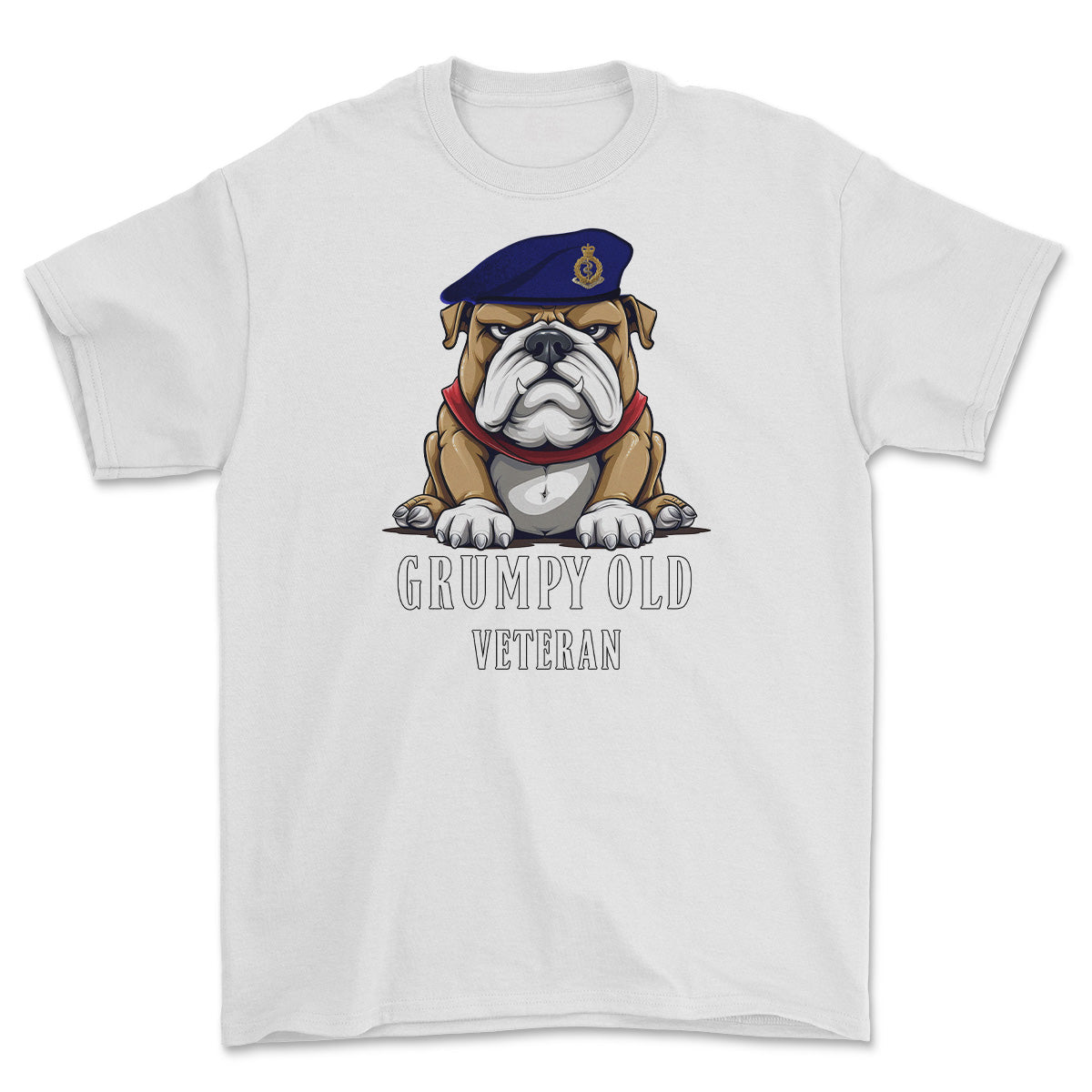 Grumpy Old RAMC Medic Veteran Printed T-Shirt - White