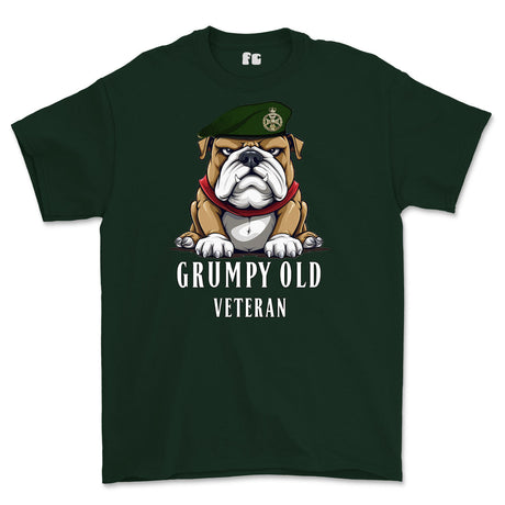 Grumpy Old Royal Green Jackets Veteran Printed T-Shirt - Green