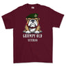 Grumpy Old Royal Green Jackets Veteran Printed T-Shirt - Maroon