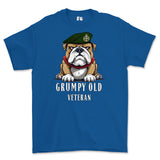 Grumpy Old Royal Green Jackets Veteran Printed T-Shirt - Royal Blue