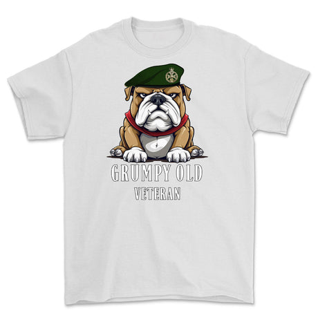 Grumpy Old Royal Green Jackets Veteran Printed T-Shirt - White