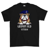 Grumpy Old Royal Horse Artillery Veteran Printed T-Shirt - Black