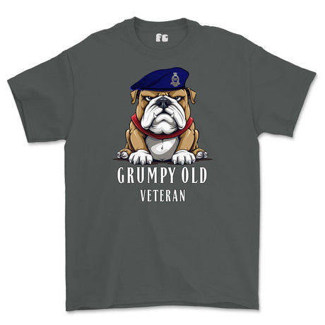Grumpy Old Royal Horse Artillery Veteran Printed T-Shirt - Charcoal