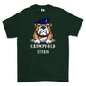 Grumpy Old Royal Horse Artillery Veteran Printed T-Shirt - Forest Green