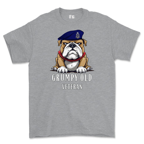 Grumpy Old Royal Horse Artillery Veteran Printed T-Shirt - Sports Grey