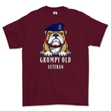 Grumpy Old Royal Horse Artillery Veteran Printed T-Shirt - Maroon