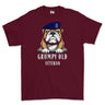 Grumpy Old Royal Horse Artillery Veteran Printed T-Shirt - Maroon
