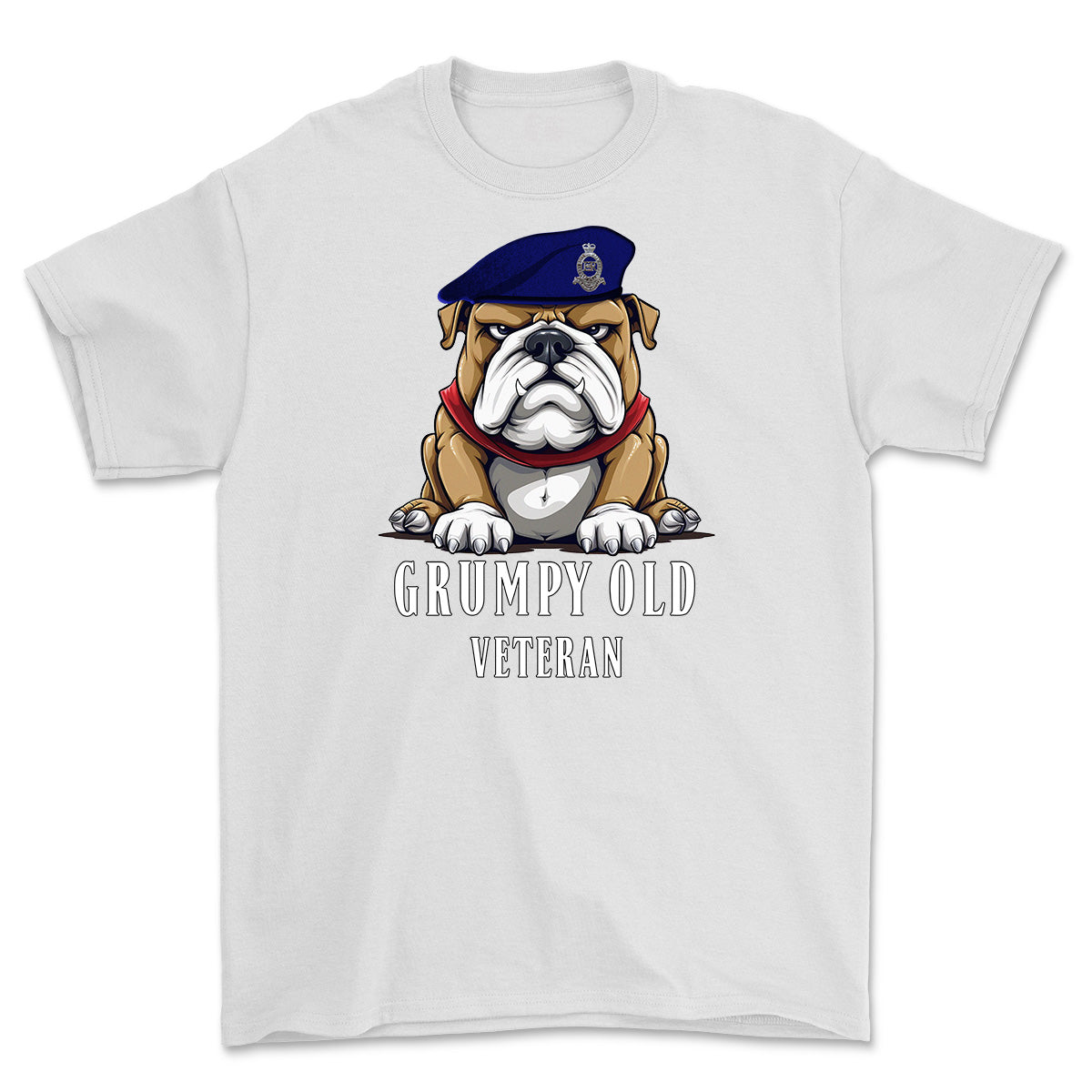 Grumpy Old Royal Horse Artillery Veteran Printed T-Shirt - White