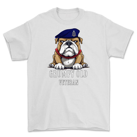Grumpy Old Royal Horse Artillery Veteran Printed T-Shirt - White