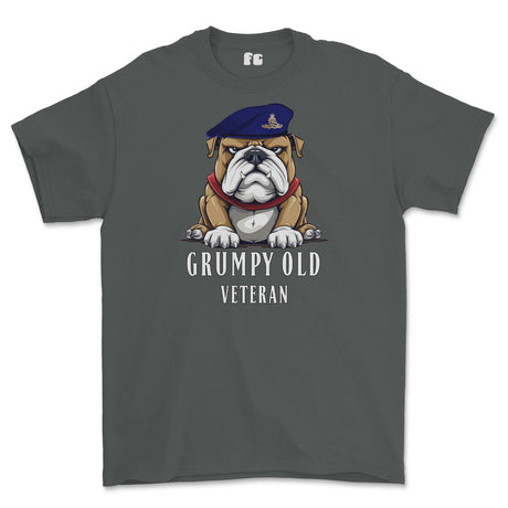 Grumpy Old Royal Artillery Veteran Printed T-Shirt - Charcoal