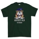 Grumpy Old Royal Artillery Veteran Printed T-Shirt - Forest Green