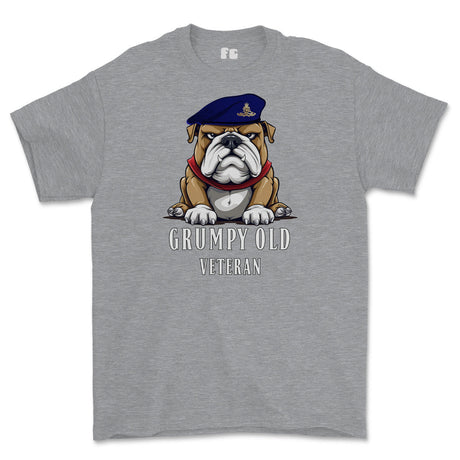 Grumpy Old Royal Artillery Veteran Printed T-Shirt - Sports Grey