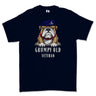 Grumpy Old Royal Artillery Veteran Printed T-Shirt - Navy Blue